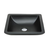 Classique 420 Matte Black Cast Stone Above Counter Basin